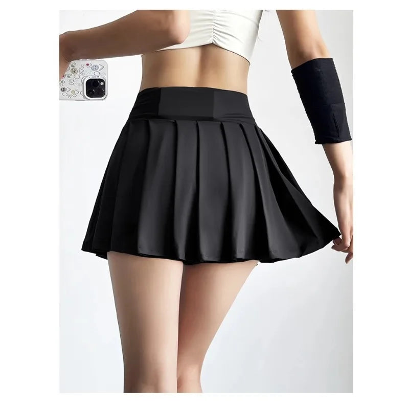 Elite High-Waist Pleated Performance Skort