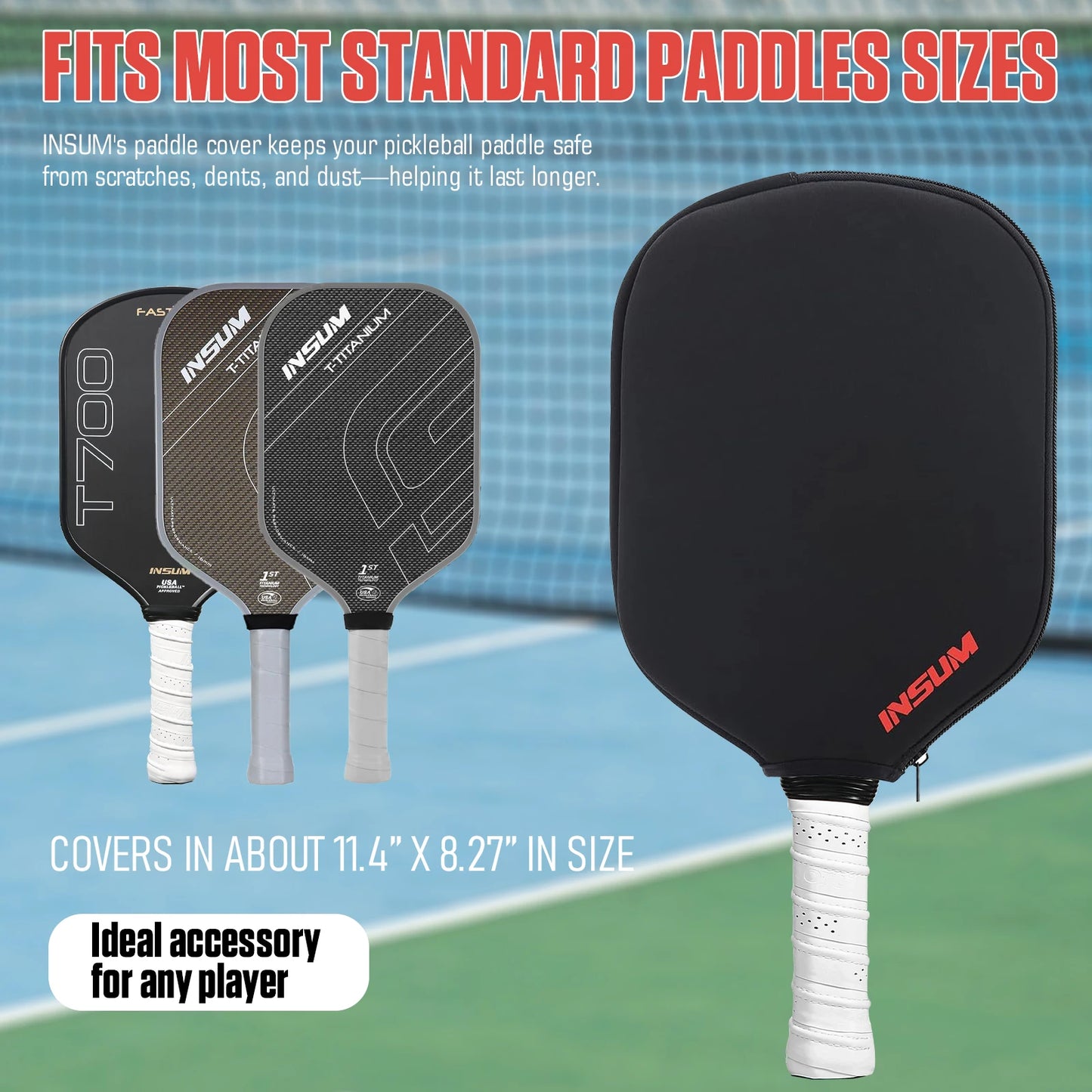 Pro-Grade Universal Pickleball Paddle Sleeve
