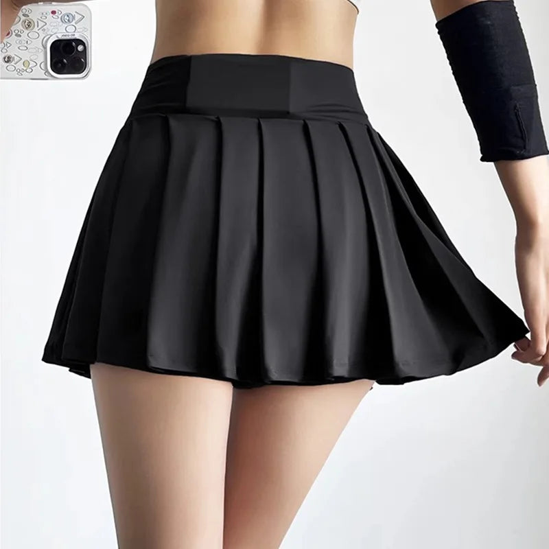 Elite High-Waist Pleated Performance Skort