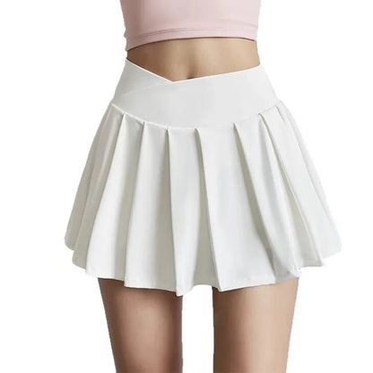Elite High-Waist Pleated Performance Skort