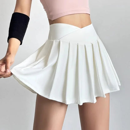 Elite High-Waist Pleated Performance Skort