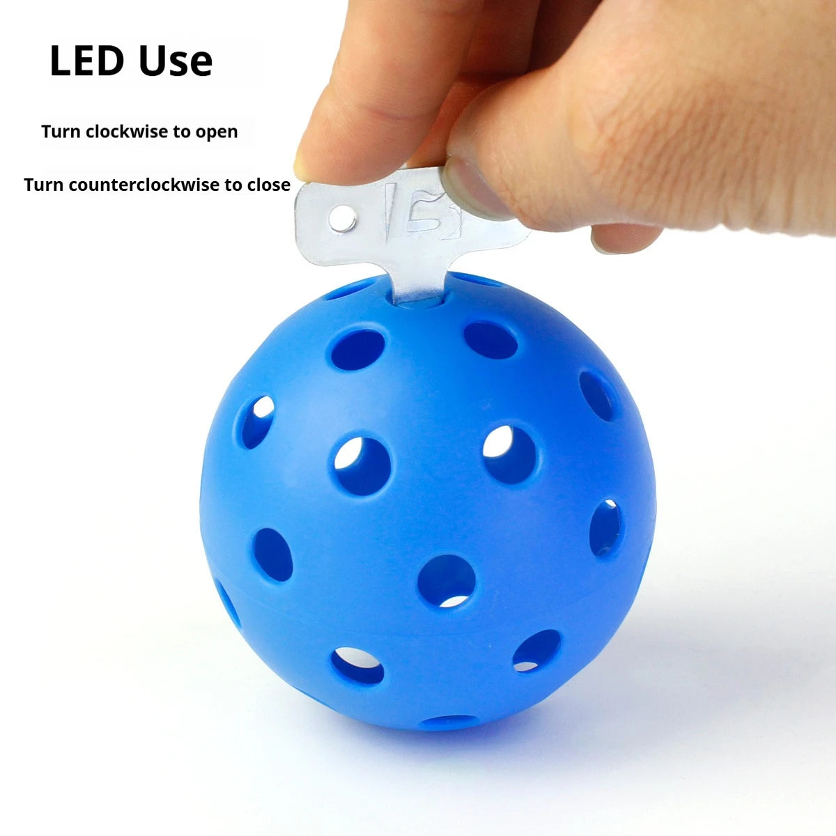 SONGYI Glow in The Dark Pickleball 7 Color Outdoor Pickleballs LED Light Up